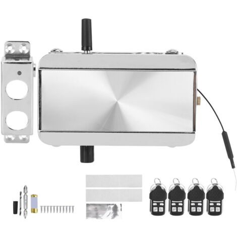 Serrure de porte électronique intelligente – Déverrouillage Bluetooth – Acier inoxydable – 4 télécommandes – Antivol dissimulé