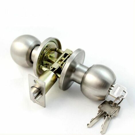 Serrure de porte en acier inox coté entrée 25-45mm,