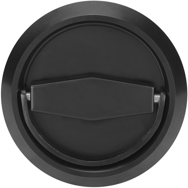 Serrure de porte en acier inoxydable avec anneau de traction pour poignée, tiroir, porte de placard, noir