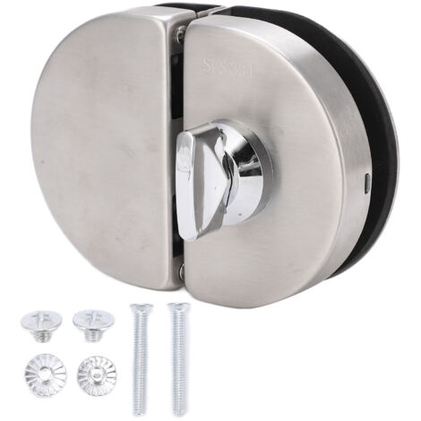 Serrure de porte en verre 97x65mm, type fendu, remplacement de surface polie brossée pour une épaisseur de 10 à 12mm
