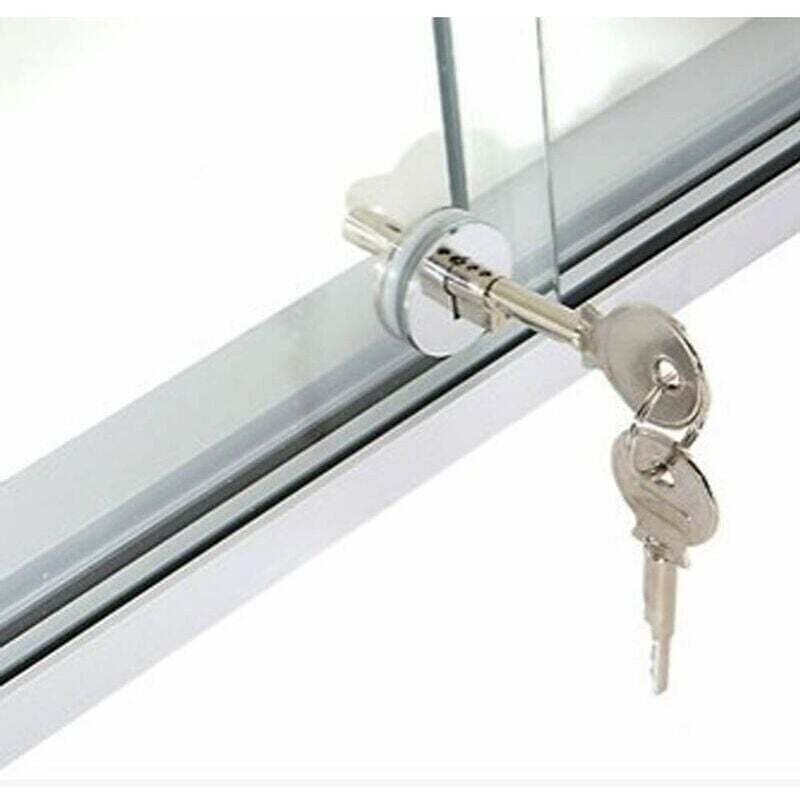 Serrure de porte en verre. Serrure de porte coulissante. Serrure ronde en verre. Serrure de porte mobile Serrure d'armoire à bijoux Serrure en verre