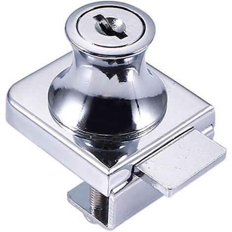 serrure De Porte En Verre,serrure En Acier Chrom,cran En Verre De Verrouillage,serrure Pour Des Portes En Verre Serrure Vitrine Avec, Pour La Port
