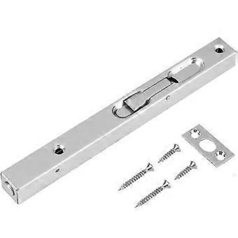 Serrure de porte encastrée en acier inoxydable 304, verrou de sécurité à levier, pêne dormant, 15 cm (6 pouces)
