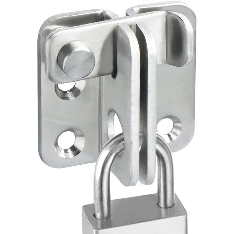 Serrure de porte extérieure , serrure de porte intérieure (avec vis) , convient pour fenêtres , armoires et jardins , serrure de porte coulissante
