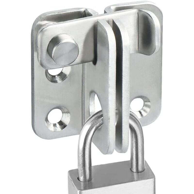 Serrure de porte extérieure , serrure de porte intérieure (avec vis) , convient pour fenêtres , armoires et jardins , serrure de porte coulissante
