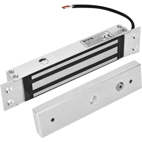 Serrure De Porte Magnétique 180 Kg, Système De Contrôle D'Accès Électromagnétique, Serrure De Sécurité Intégrée À Ventouse Électromagnétique
