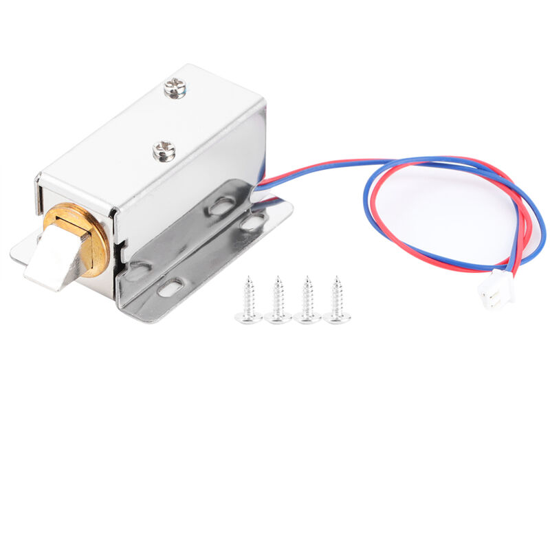 Serrure de Porte Magnétique électrique Serrure électromagnétique Miniature Serrure de Commande pour Boîte de Tiroir d'armoire, DC 12V