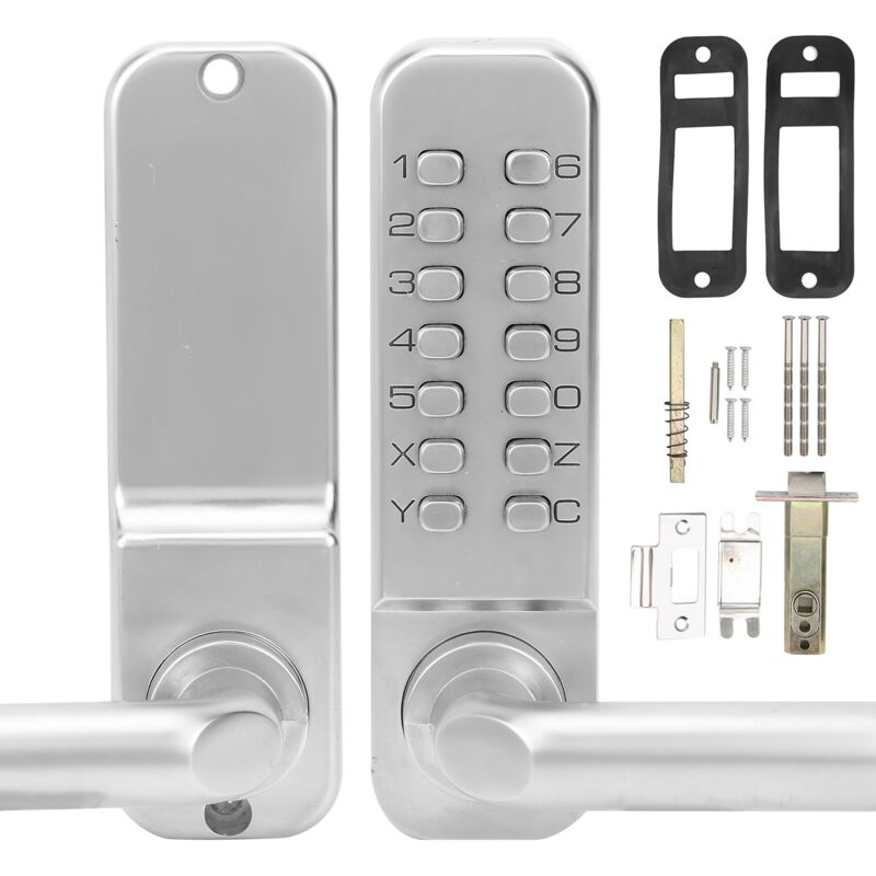 Eosnow - Serrure de porte mécanique intelligente, entrée par mot de passe numérique, sans alimentation, antivol, sécurité, accès à la maison