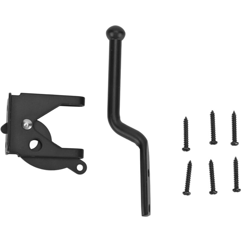 Serrure de Porte Noire en Acier Carbone pour Abris, Placards et Casiers - Sécurité Renforcée