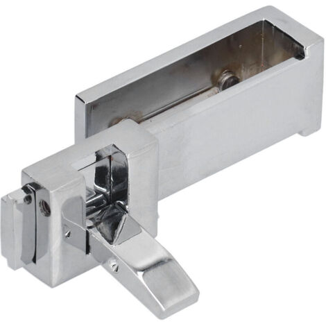 Serrure de porte vitrée en forme de U, support de porte coulissante de salle de bain, quincaillerie pour porte de salle de bain-AquaForge