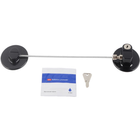 Serrure de réfrigérateur à combinaison métal renforcé ABS multifonction pour congélateur armoire fenêtre porte FQ3 noir