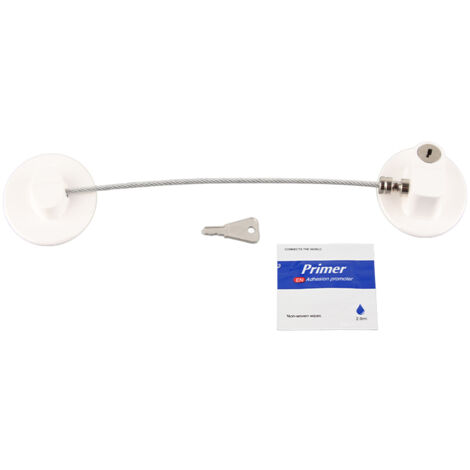 Serrure de réfrigérateur à combinaison - Métal renforcé et ABS - Pour congélateur, armoire et porte - Modèle FQ3 Blanc
