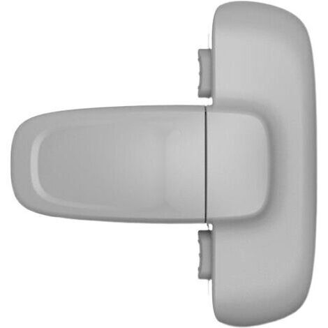 Serrure de réfrigérateur à porte unique sans danger pour les enfants, facile à installer, utilise un adhésif 3M, aucun outil ni mèche (Gris, 1 Pièces)