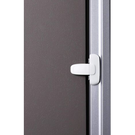 Serrure de réfrigérateur à porte unique sans danger pour les enfants,  utilise un adhésif 3M VHB, aucun outil ni mèche (Blanc, 1 Pièces)