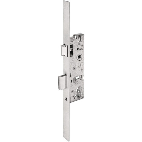 Serrure de rénovation à pêne dormant RR 1438 24/30mm VA plastron inox 380mm WILKA