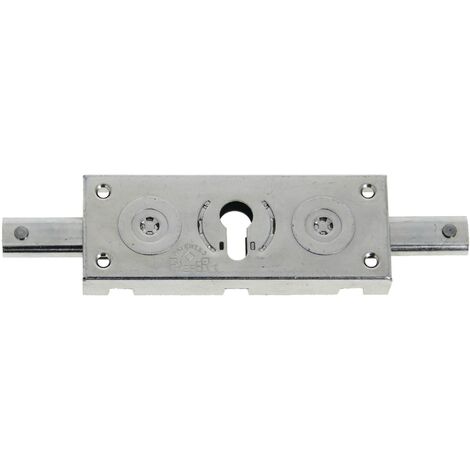 Serrure de rideau métallique pour profil européen – Coffre en acier zingué 155x55mm – Pênes plats pour fermeture sécurisée – Prefer