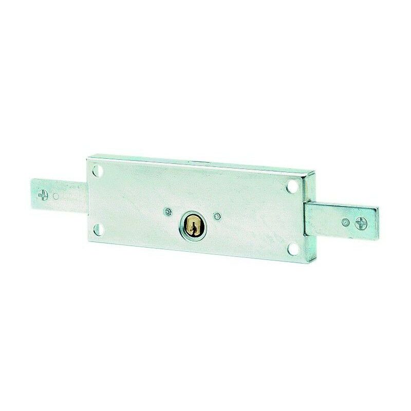 Vachette - Serrure de rideau métallique horizontal à cylindre rond ø 25 mm avec 4 clés
