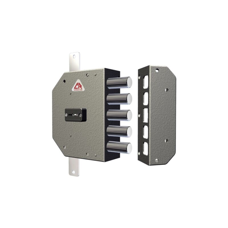 Serrure de sA curitA gauche cr 2200 double embout a appliquer sur les portes blindA es