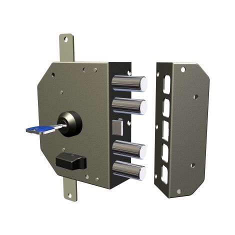 Serrure de sA curitA  gauche CR 3250 K55 60 mm avec pompe A  appliquer