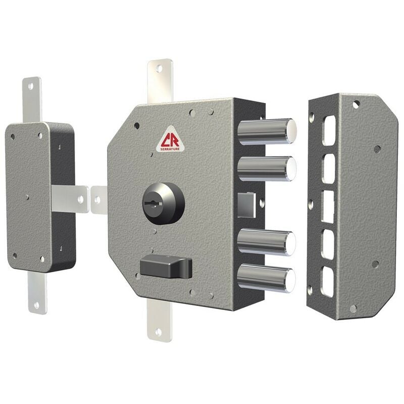 Serrure de sécurité antivol quintuple avec cylindre de pompe cr art.3350 / c. après midi dx - Salon