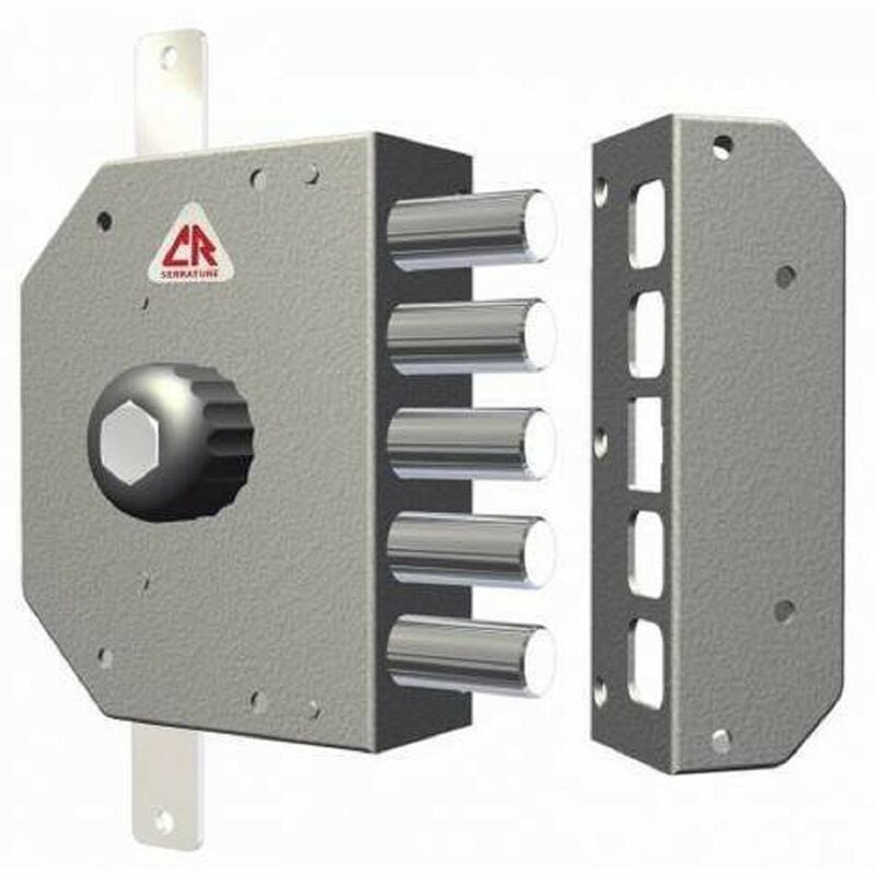 Serrure de sécurité antivol triple avec cylindre de pompe cr art.3200 avec bouton - Salon