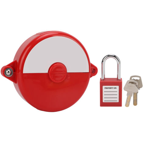 Serrure de sécurité ABS pour robinet d'arrosage, à béquille rouge anti-vol et résistante