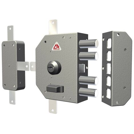 Serrure de sécurité antivol quintuple avec cylindre de pompe cr art.3350 / c. après midi dx - Salon