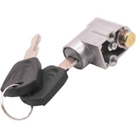 Serrure de sécurité antivol, serrure de boîte de batterie de véhicule électrique de vélo d'extérieur portable avec 2 clés