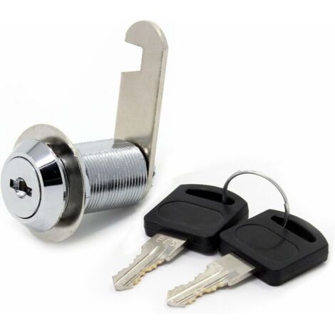 Serrure de sécurité de boîte aux lettres en acier inoxydable 30 mm avec clefs assorties , 30mm Drawer lock