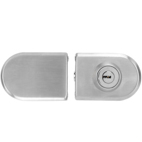 Serrure de Sécurité en Acier Inox pour Portes Battantes Coulissantes - Système de Contrôle d'Accès avec 3 Clés