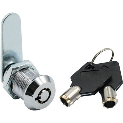 Serrure de sécurité en alliage de 20 mm pour portes d'armoires, boîtes aux lettres et meubles