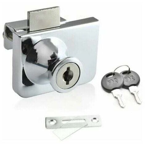 Serrure de sécurité innovante pour vitrines à double porte vitrée, corps en alliage de zinc, antivol pour maisons et vitrines de magasins, verrouillable-AquaForge