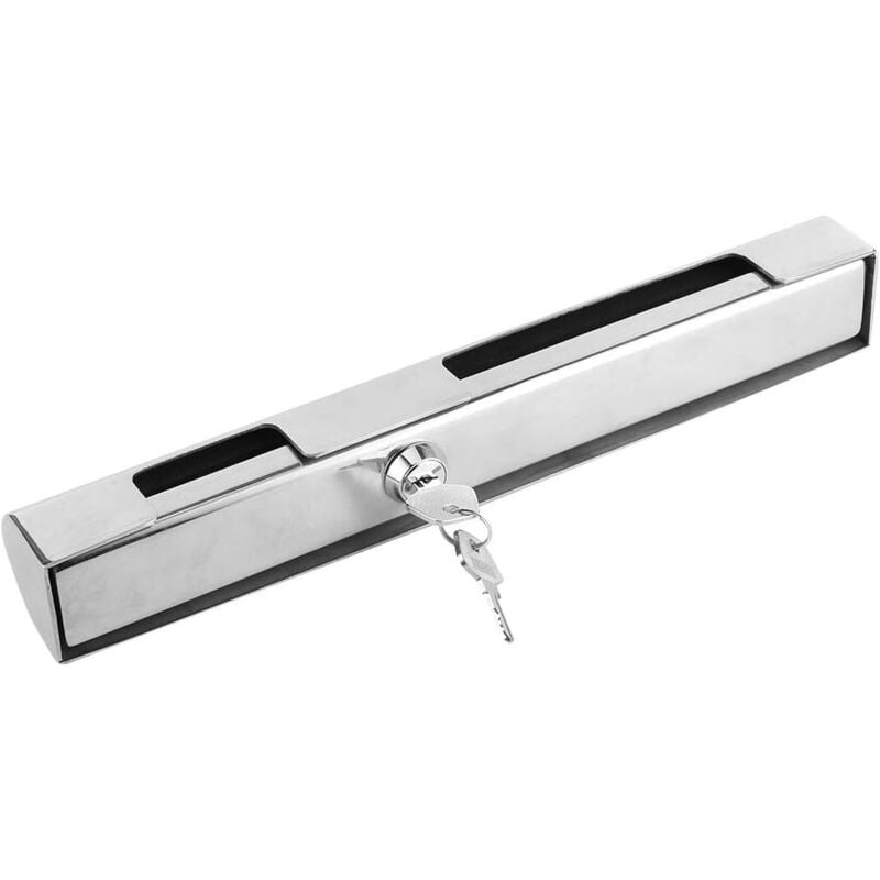 Serrure de sécurité pour Moteur Marin en Acier Inoxydable, Serrure pour Moteur Hors-Bord avec 2 Clés, Dispositif de Verrouillage Antivol pour Bateau