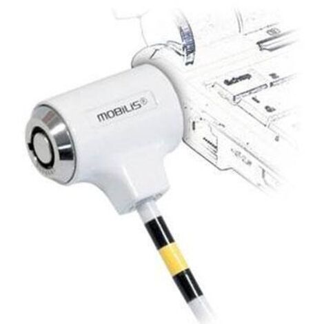 Serrure de Sécurité pour Ordinateurs Portables et PC, câble en acier avec serrure, 2 clés incluses.