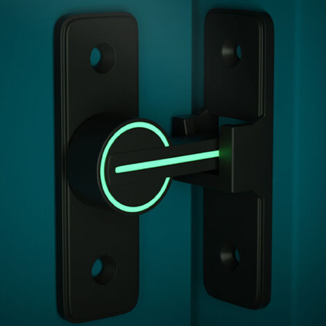 Serrure de sécurité renforcée pour portes extérieures et intérieures - Verrouillage à 180° avec voyant lumineux et haute résistance MK 009