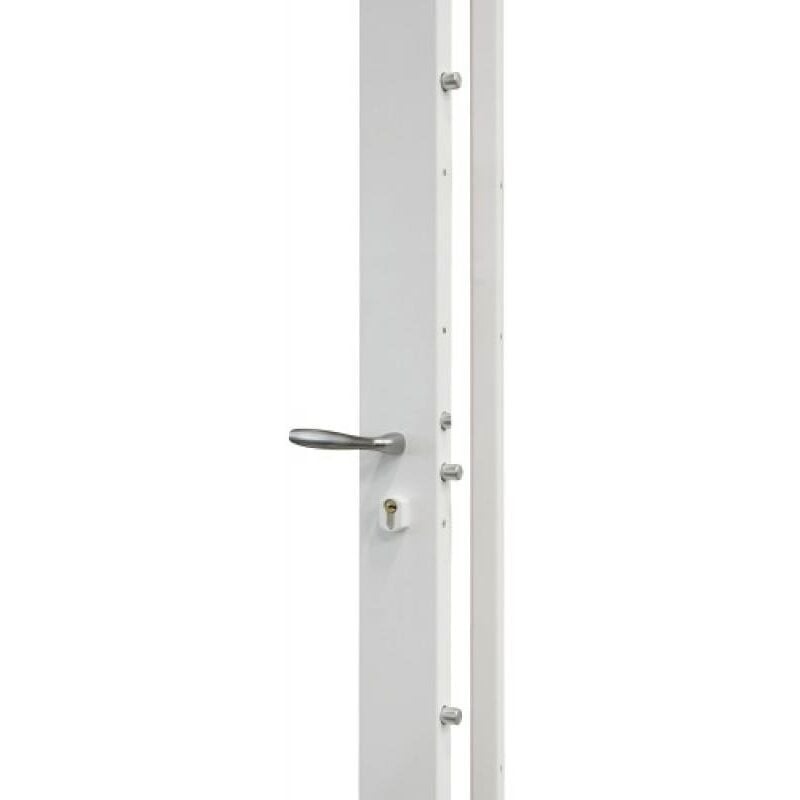 Serrure de sûreté en applique bandeau 5 points à cylindre européen réversible coloris marron 8014 Devismes