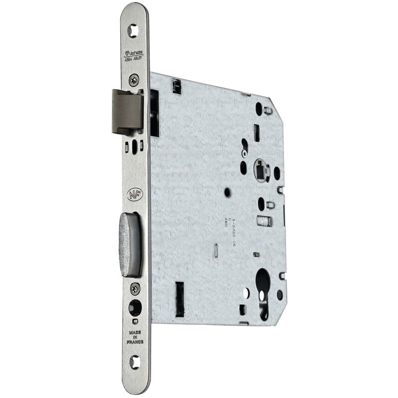 Serrure monopoint à larder pmr inox série D45 pêne dormant axe 120mm Vachette 22723000
