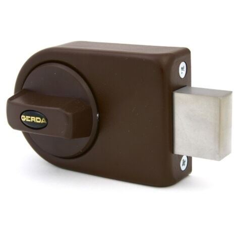 SERRURE DE SURFACE GERDA 3 CLÉS ZN-100 MARRON - MP ZN-100B