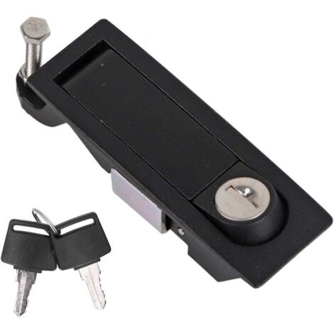 Serrure de Verrouillage à Compression en Alliage de Zinc, Réglable Scellé Grand Levier Verrous à Compression à Commande Manuelle avec 2 Clés, Loquet de Compression pour Campeur de RV