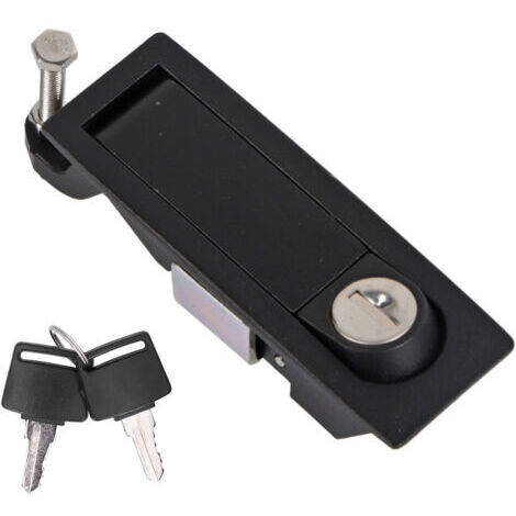 Serrure de Verrouillage à Compression en Alliage de Zinc, Réglable Scellé Grand Levier Verrous à Compression à Commande Manuelle avec 2 Clés, Loquet de Compression pour Campeur de RV