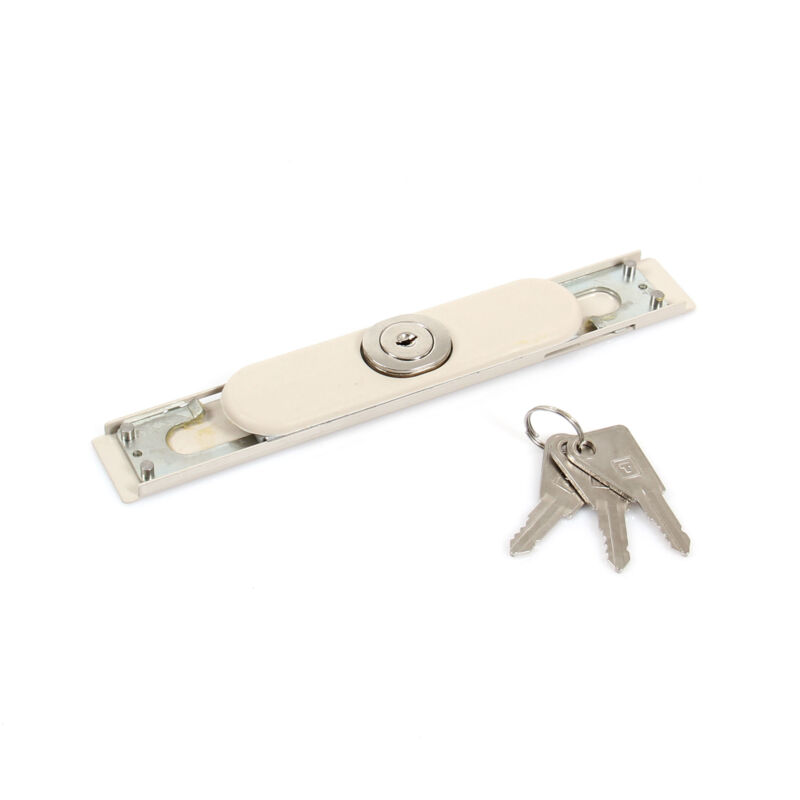 Serrure de volet laquée avec cache plastique - Beige