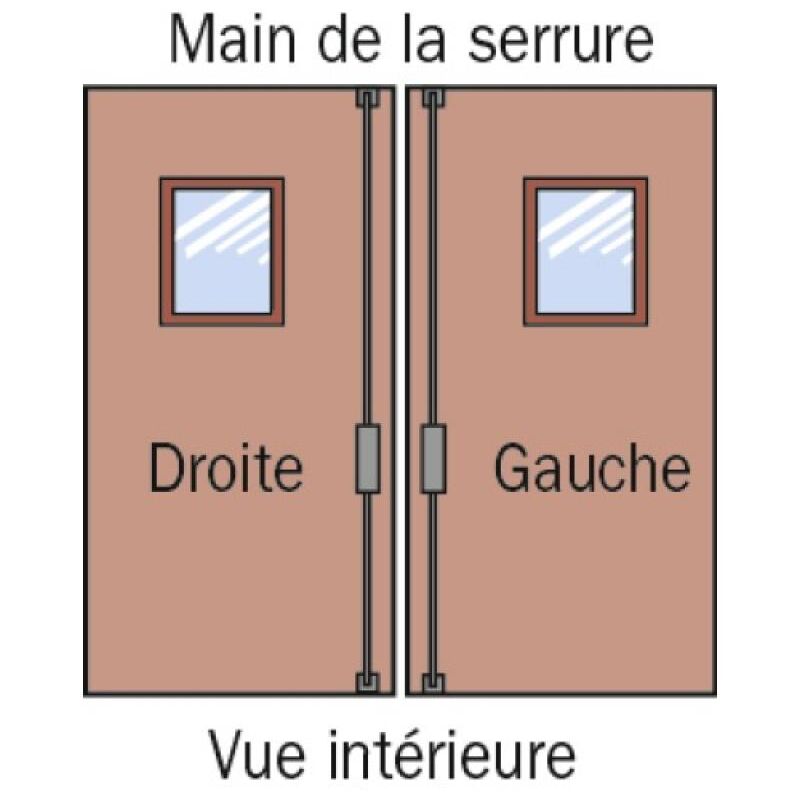 Serrure de volets 3 points à cylindre européen main gauche Tirard