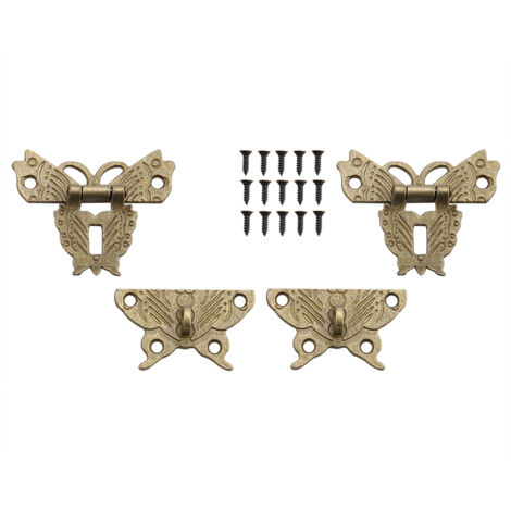 Serrure Décorative Vintage pour Coffret à Bijoux en Bois - Antique Rétro