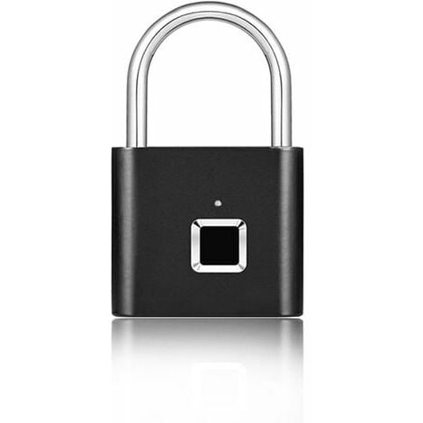 Serrure d'empreintes digitales extérieure intelligente Serrure Bluetooth étanche Cadenas d'empreintes digitales (noir)