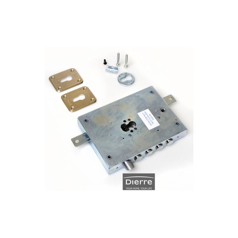 Serrure Dierre Atra NE427D profil europA en droit avec entrA e 70 mm pour portes blindA es, loquet rA versible droit mm 151x206