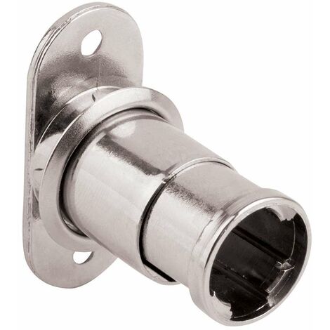 Serrure droite à baïonnette 18mm sans barillet comprenant 1 serrure 1 rosace Meuble Placard Armoire Tiroir Porte Portail Boîte aux lettres Verrou