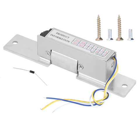 Serrure électrique 12V NC/NO à rétroaction de signal pour contrôle d'accès porte