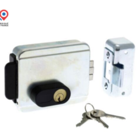 Serrure électrique à 2 temps réversible pour ouverture 12V et 12V= - 005401 - Bticino