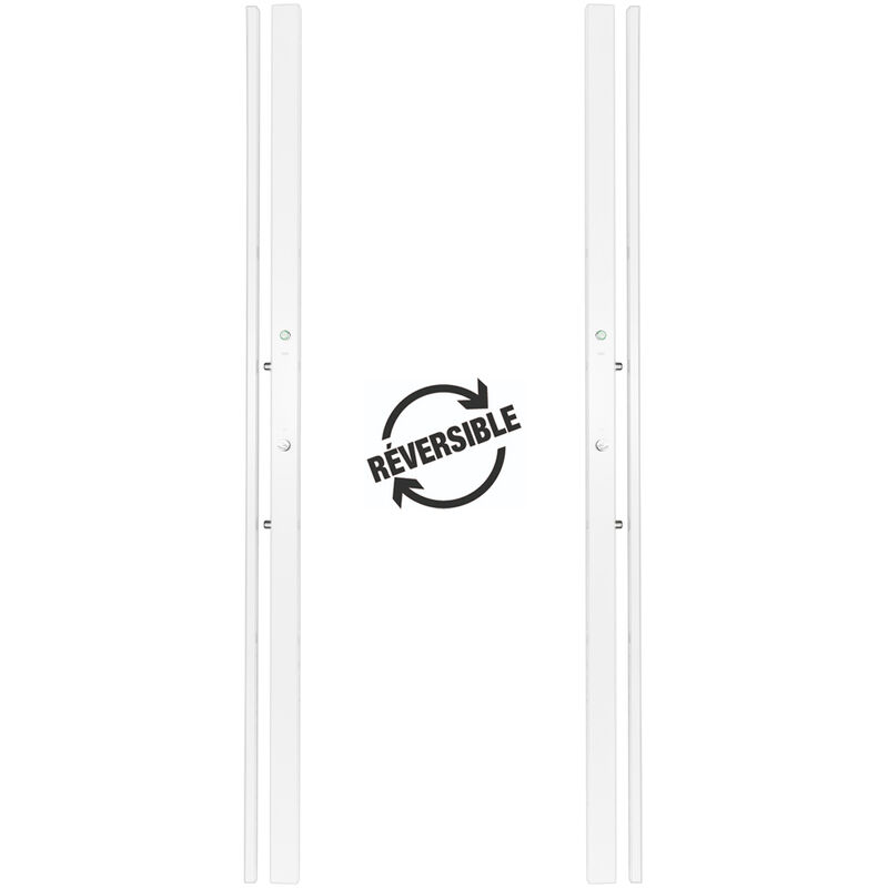 Serrure Electrique banDOM 300 2 points Bandeau Reversible Demi Cylindre Couleur - Blanc