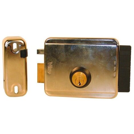 Serrure électrique gauche à pêne rentrant avec cylindre rond 60 mm même clé V97GMC